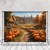 Aperturee - Countryside Harvest Pumpkin Autumn Photo Backdrop